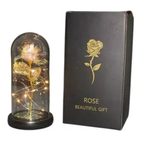 Genérico - Kit Rosa Eterna Luces Led Cúpula Vidrio