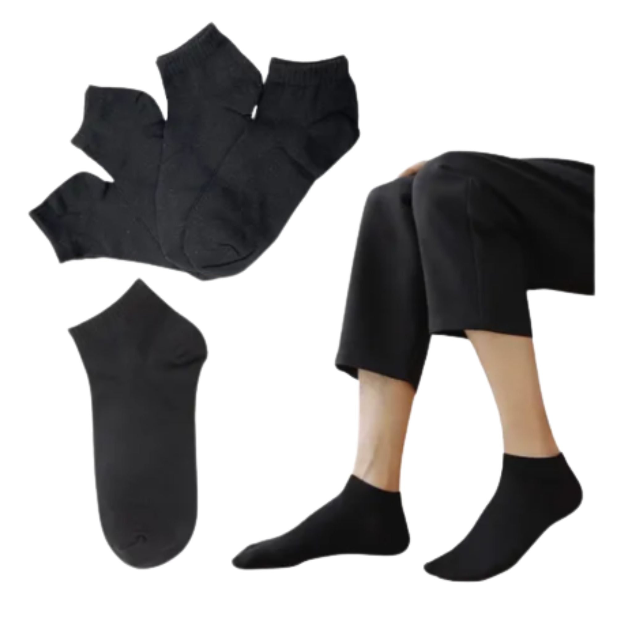 Ekolmac - Pack 4 Pares Calcetines Para Hombre Color Negro