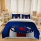 thumbnail image 1 of 3pcs Rangers Crest Red Lion Blue And White Themed Bedding Three-Piece Set Duvet Cover Pillowcase Set Soft, 1 of 5