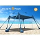 thumbnail image 2 of Carpa de playa Osoeri, refugio solar para acampar UPF50+, 10 x 10 pies, para 8, 2 of 7