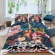 thumbnail image 2 of Gurren Lagann Conjunto de sábanas temático, trío de piezas, cómodo y amigable con la piel, diseño único, regalo de decoración para el hogar para familiares, amigos y fans,173cm *218cm, 2 of 6