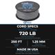 thumbnail image 5 of Cuerda de Corte GT Tools 76 m Fibra Sintética 1,25 mm, 5 of 5