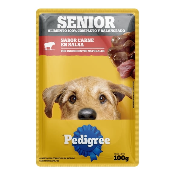 Alimento Húmedo Perro Senior Sabor Carne Pouch, 100 g