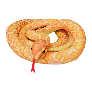 Bothyi - Decoraciones De Peluche De Serpiente Realista Accesorios De Halloween Para Niños Regalo Amarillo