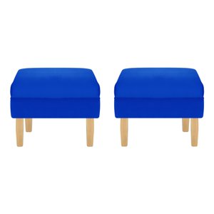 Bodevir - Set Pouf Sky 1C Felpa 05 Azul Rey
