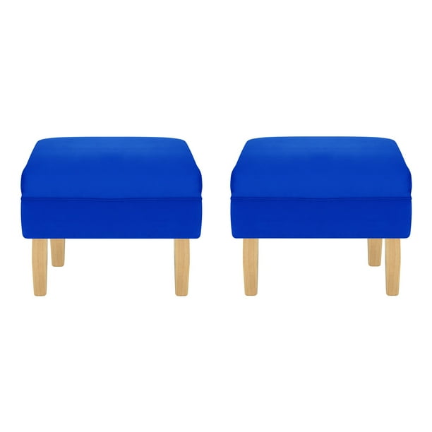 Set Pouf Sky 1c Felpa 05 Azul Rey