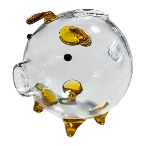 Hucha Hucha Caja de Dinero Figura de Cerdo Animal Lindo Regalo de Cumpleaños Recipiente de Almacenamiento Caja de Dinero Transparente para Niñas Niños