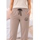 thumbnail image 2 of Pantalón de Pijama Franela Mujer Flor de Loto beige XS, 2 of 6