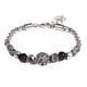 thumbnail image 1 of BRAZALETE UNISEX GINO RODINIS B536 | Negro/Plateado, 1 of 3