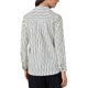 thumbnail image 3 of Camisas de mujer a rayas con botones, blusa casual de manga larga, camisa elegante para la oficina 2XL Blanco Negro, 3 of 6