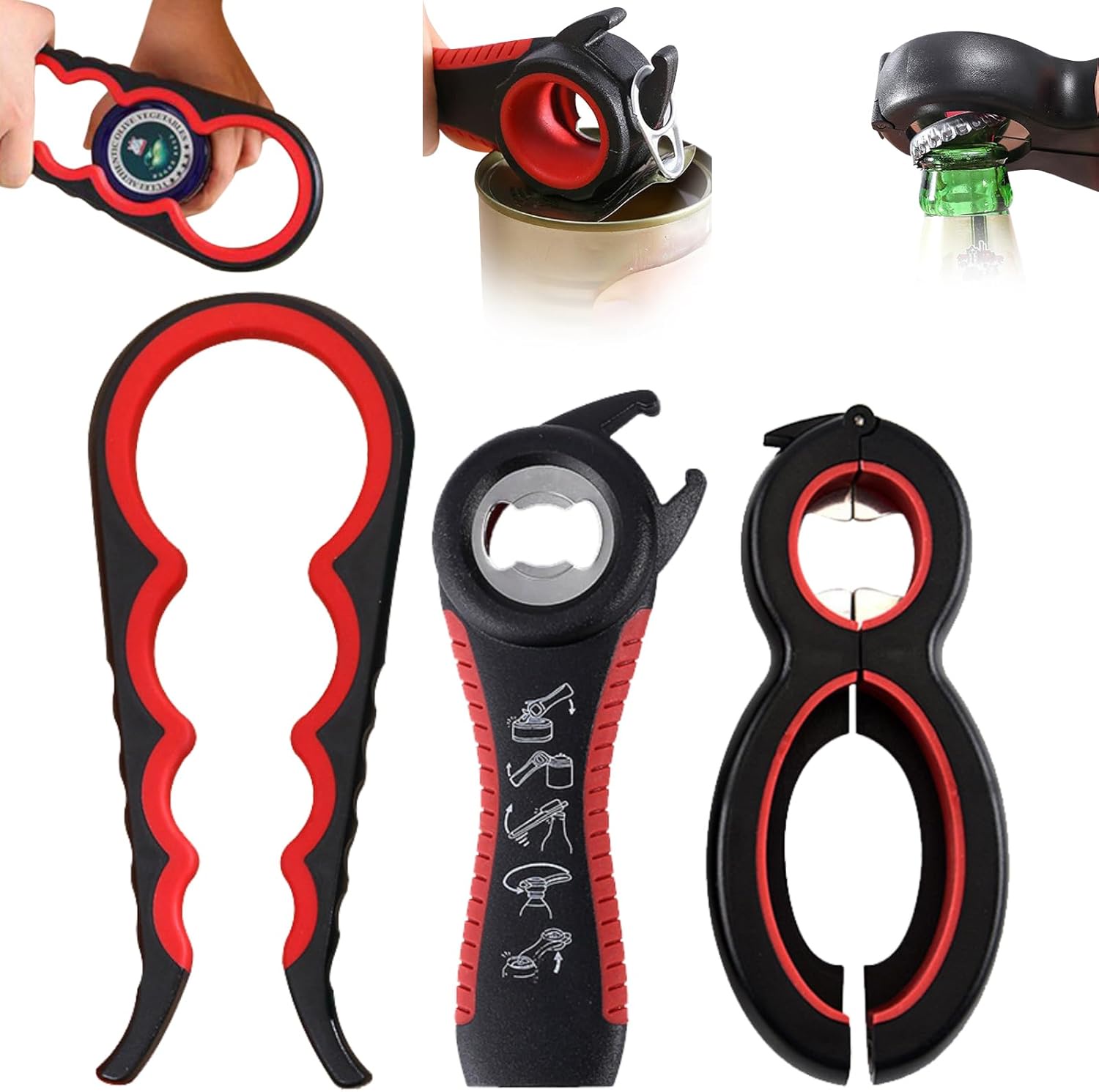 Genérica - Abre Facil Multifuncional Frascos Latas Botellas Y Mas