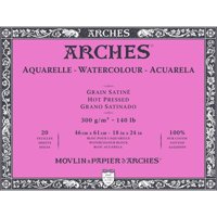 Block Acuarela Arches 300Gr Grano Satinado 20 Hojas 46X61 Cm