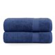 thumbnail image 1 of Juego de toallas de baño LANE LINEN, 100% algodón, 35 x 66 cm, 2 unidades, color azul marino, 1 of 9