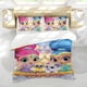 thumbnail image 5 of Shimmer y Shine Conjunto de sábanas temático, trío de piezas, cómodo y amigable con la piel, diseño único, regalo de decoración para el hogar para familiares, amigos y fans,140cm *210cm, 5 of 6