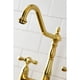 thumbnail image 5 of Grifo de cocina Kingston Brass Heritage con pulverizador de latón, 5 of 9