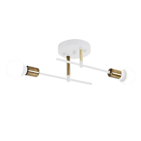 Ioensy - Lámpara De Techo Moderna De Hierro Para Sala De Estar, Comedor, Dormitorio, Color Blanco