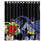 thumbnail image 1 of Cortina de ducha de Batman con dibujos animados, juego de cortina de baño con ganchos, tamaño 66 x 72 pulgadas, 1 of 3