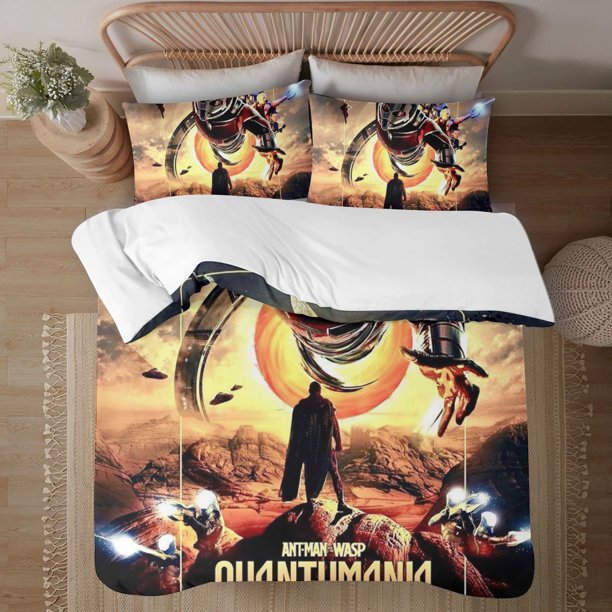 Ant-Man 3-Piece Bedding Set For Kids Boys Girls Adult Cartoon Warm Cute Fashion Holiday Present Gift Bed Sheets