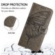 thumbnail image 4 of Funda cartera mariposa para Samsung Galaxy A26 5G con soporte y ranuras para tarjetas Gris, 4 of 5