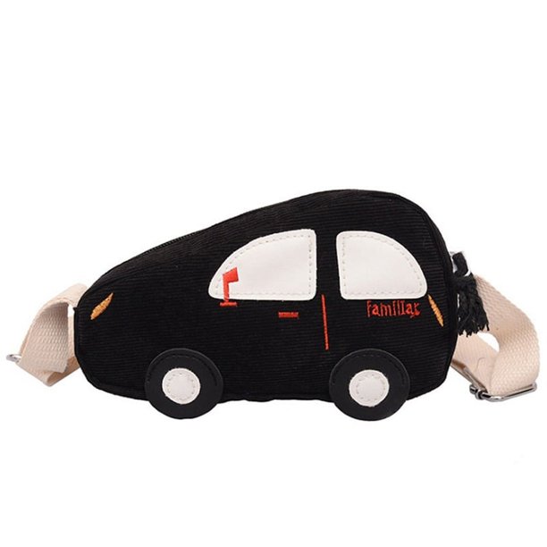 PU Leather Messenger Bag Cartoon Car Coin Purse Fashion All-match Shoulder Bag Kindergarten Elementary Toddler