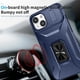 thumbnail image 3 of Funda Armada para iPhone 14 con Tapa Deslizante y Soporte Magnético Giratorio Azul, 3 of 5
