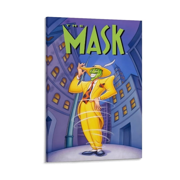 Las Aventuras de la Máscara Cuadro decorativo colgante - Arte de pared - Póster enmarcado - Decoración de pared - Regalos para familia, amigos y aficionados 40*60 cm