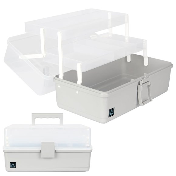 Caja de Almacenamiento Portátil de 3 Niveles WEWLINE con Asa