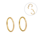 thumbnail image 1 of Argollas Emma 20G 8mm zirconias titanio PVD oro 18k, 1 of 3