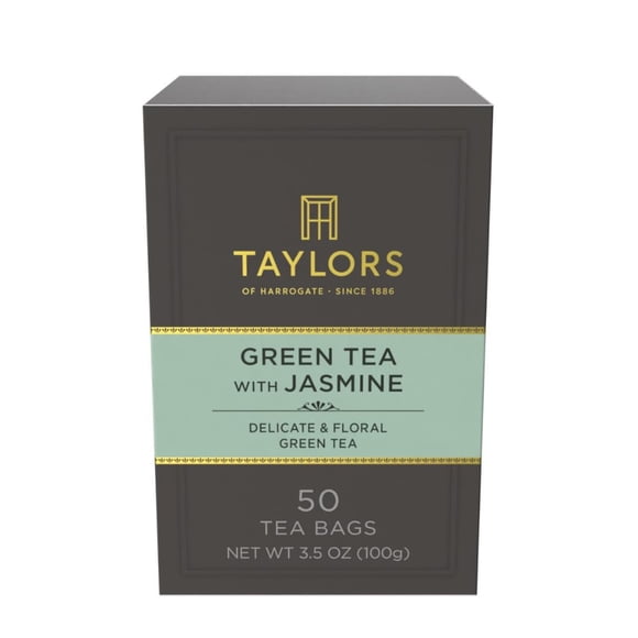 50 bolsitas de té verde Taylors of Harrogate con jazmín