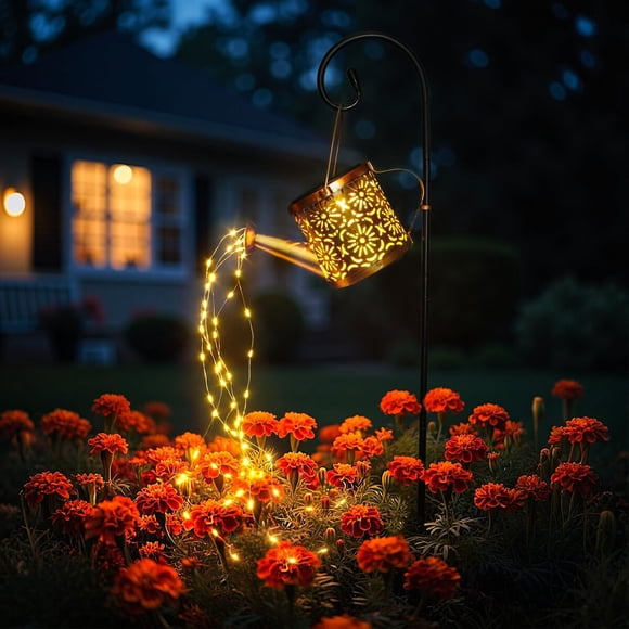 Luz Solar para Jardín XPREK tipo Regadera, 60 LED, Resistente al Agua