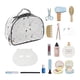 thumbnail image 1 of Kit de maquillaje de madera, peluquería, juguetes para niñas, regalos, juguete de aprendizaje con bolsa de cosméticos, juguete de salón de belleza de, 1 of 5