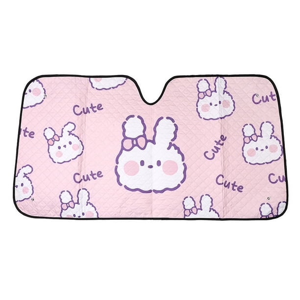 1pc Cartoon Car Sunshade Baffle Aluminium Film Printing Car Sunscreen Insulation Sun Block Before Summer Automobile Interior Trim Products