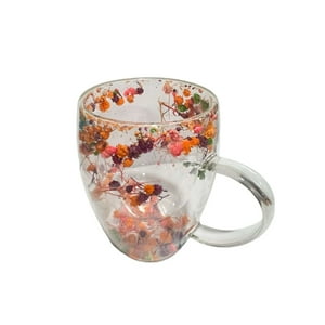 Oem - Taza Café Cocina Elegante Diseño Flores Incrustadas Grande