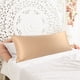 thumbnail image 1 of FUNDAS DE ALMOHADA DE SATÉN SUAVE COMO LA SEDA REGALWOVEN CON CREMALLERA FUNDAS DE ALMOHADA LARGAS QUEEN CARAMEL, 1 of 7