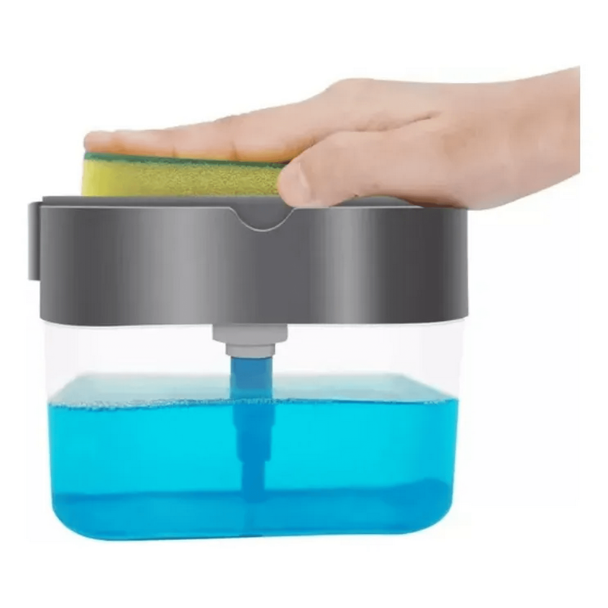 Genérico - Dispensador Lavaloza Manual Jabón Con Esponja
