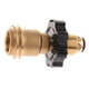 thumbnail image 2 of El adaptador universal del tanque de gas propano convierte la válvula de servicio pol en una llave qcc1, 2 of 5