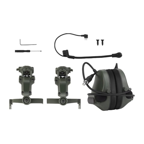 Magideal - Orejeras Para Auriculares, Cómodos, Resistentes, Ligeros, Protectores Auditivos, Auriculares De Caza Para Disparar, Actividades De Caza, Siega , Verde