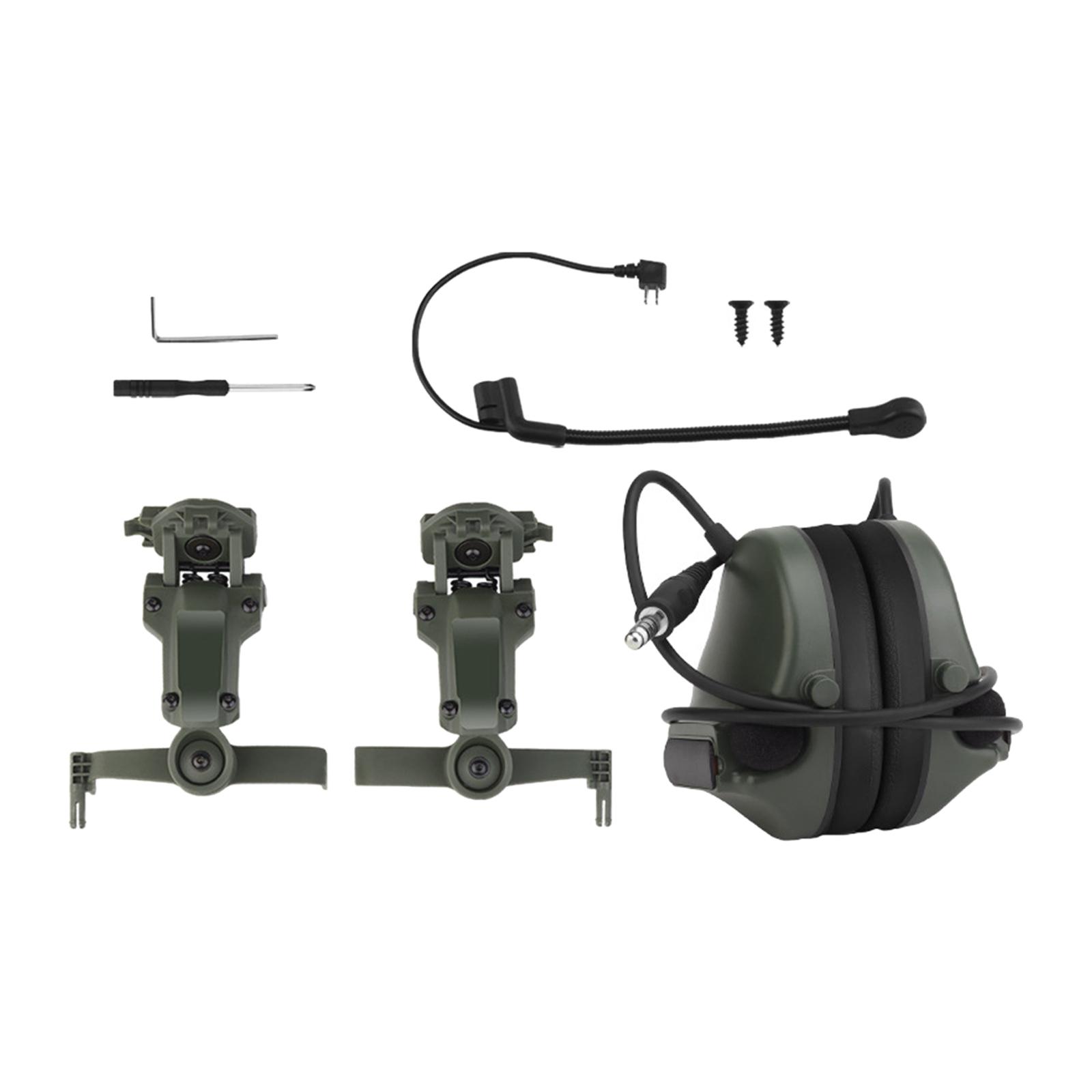 Magideal - Orejeras Para Auriculares, Cómodos, Resistentes, Ligeros, Protectores Auditivos, Auriculares De Caza Para Disparar, Actividades De Caza, Siega , Verde