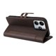 thumbnail image 3 of Premium Wallet Case for Xiaomi Redmi Note 14 4G with Card Slots & Kickstand, Flip Cover Brown, 3 of 6