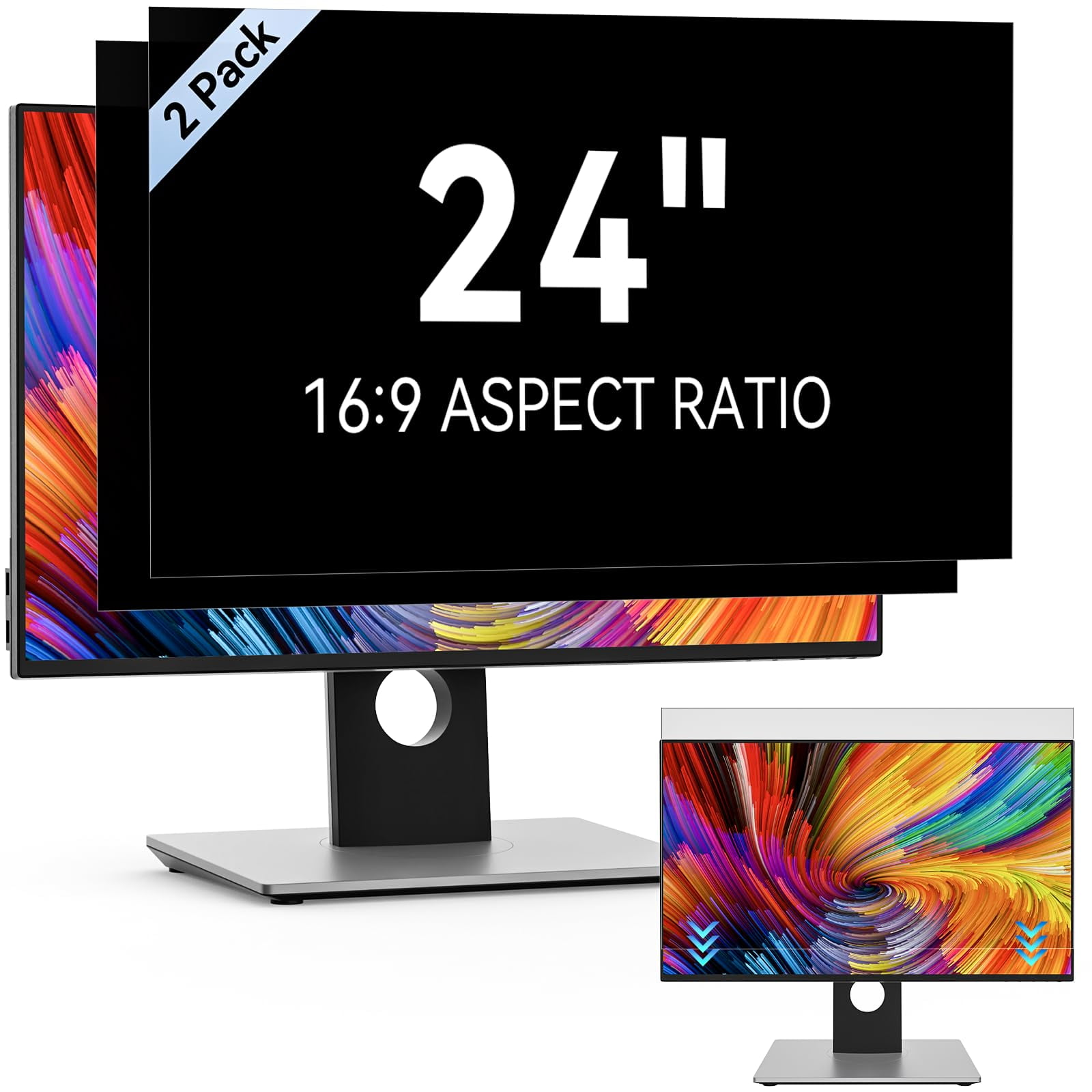 Protescreen - [paquete De 2] Filtro De Pantalla De Privacidad Para Computadora De 24 Pulgadas Para Monitor 16:9