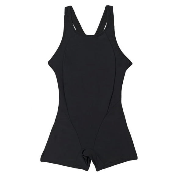 Traje De Baño Niña Negro Con Pierna Corta 16