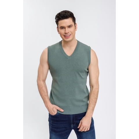 Likeshop - Sweater Hombre Sin Manga Cuello V Excelente Calidad 7196