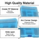 thumbnail image 3 of Caja de almacenamiento de plástico transparente de 5 celdas con botón deslizante, caja para guardar joyas, artículos de papelería, 3 of 5