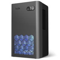 Deshumidificador Tolife Con Depósito De Agua De 2,8 Litros Y 1000 Pies Cuadrados Para Uso Doméstico, Color Gris