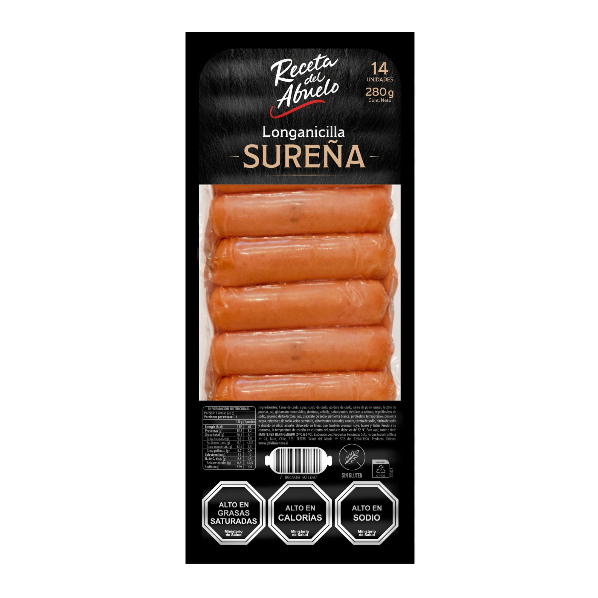 Longanicilla Sureña 14 Un 280 g Receta del Abuelo