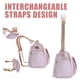 thumbnail image 4 of Mochila para pañales ALLCAMP grande multi‑bolsillos rosa, 4 of 5