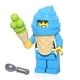 thumbnail image 2 of Minifigura de LEGO City Town, chico con traje de helado azul, 2 of 2