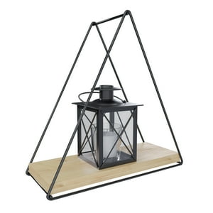 Vekka Home - Repisa Triangular Pino Black 25X10X25Cm