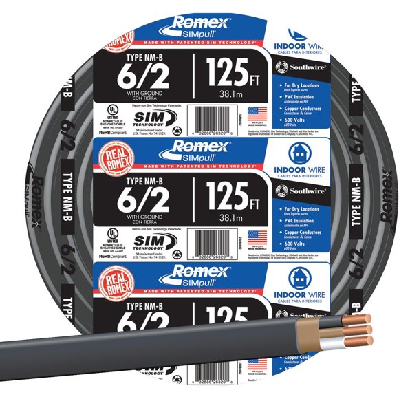 Cable Southwire 28894402 no metálico con revestimiento de tierra