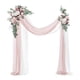 thumbnail image 2 of 2 Piezas Boda Arch Flores Colgantes Decoración De La Decoración Del Letrero De Bienvenida, 2 of 5